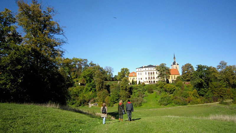 Der Park beim Schloss Ettersburg