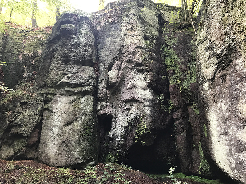 Die Felsen bei der Wartburg